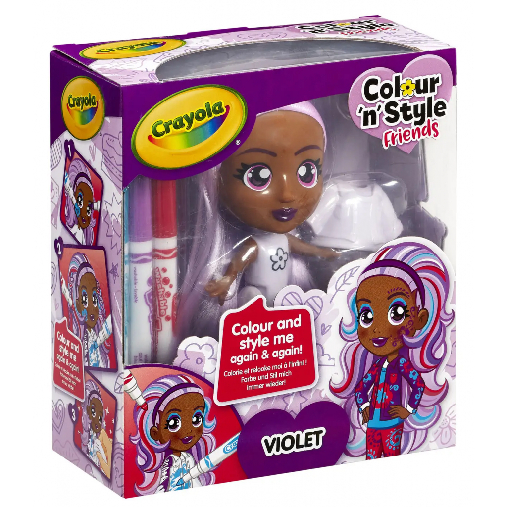 Набір для творчості Crayola Colour n Style Стильні дівчата Віолетта (918939.005) зображення 6