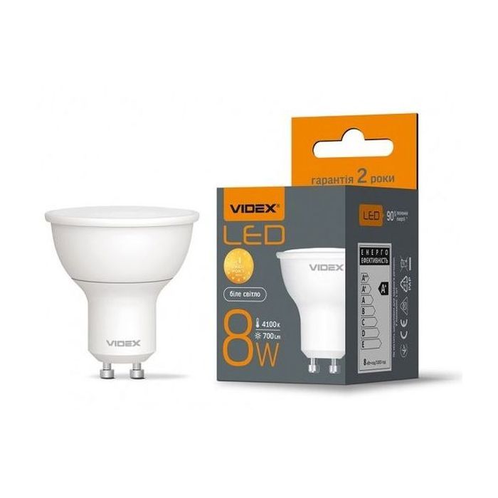 Лампочка Videx MR16e 8W GU10 4100K (VL-MR16e-08104) изображение 2