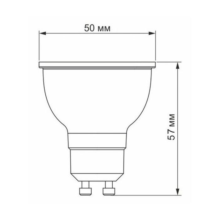 Лампочка Videx MR16e 8W GU10 4100K (VL-MR16e-08104) изображение 3