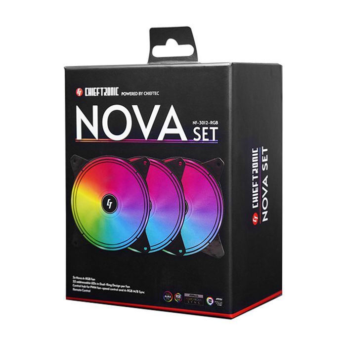 Кулер для корпуса Chieftec Nova (NF-3012-RGB) изображение 10