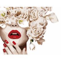 Картина по номерам Strateg Леди блеск 40х50 см (VA-2655)