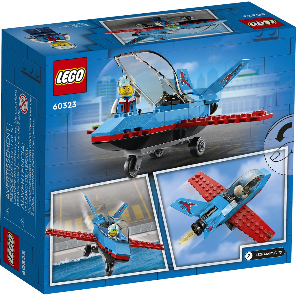 Конструктор LEGO City Great Vehicles Трюковый самолёт 59 деталей (60323) изображение 7