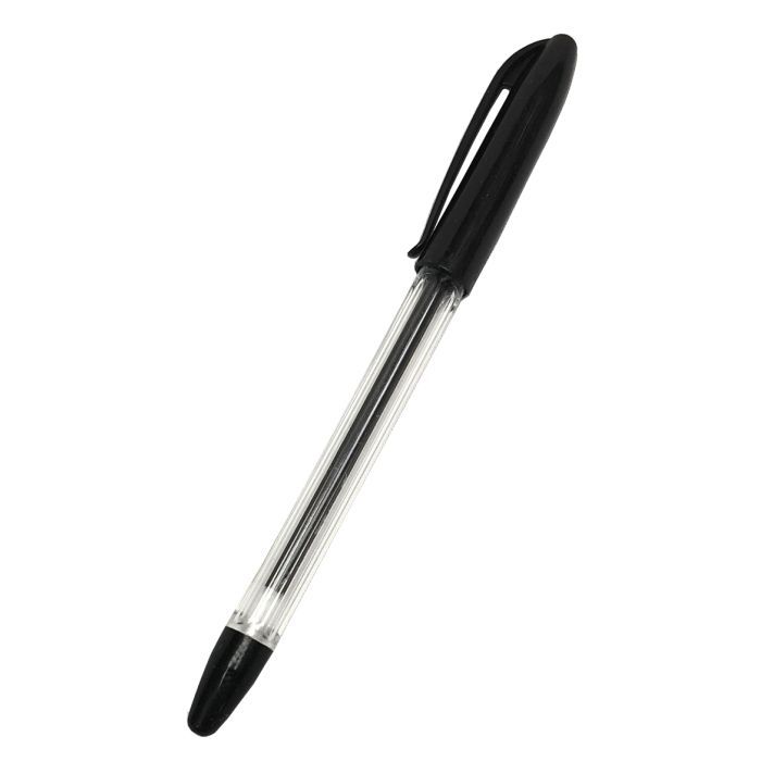 Ручка шариковая H-Tone 0,7мм, с гриппом, черная, уп. 50 шт (PEN-HT-JJ201307-B)
