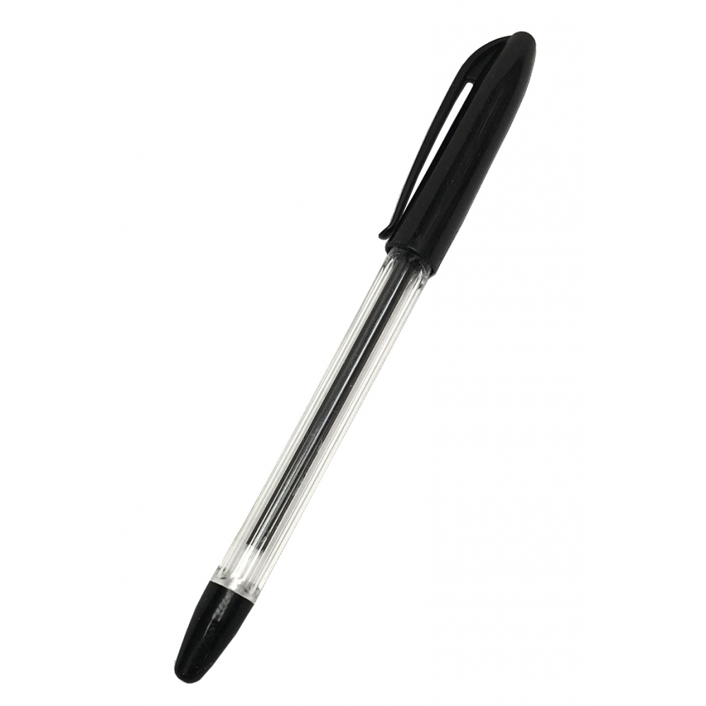 Ручка шариковая H-Tone 0,7мм, с гриппом, черная, уп. 50 шт (PEN-HT-JJ201307-B)