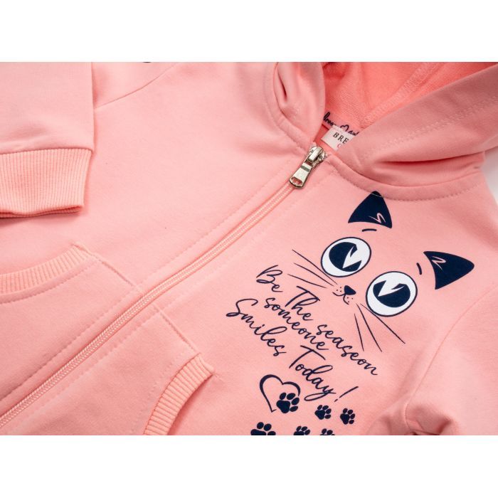 Спортивний костюм дитячий Breeze з котиком (16824-92G-peach) зображення 7