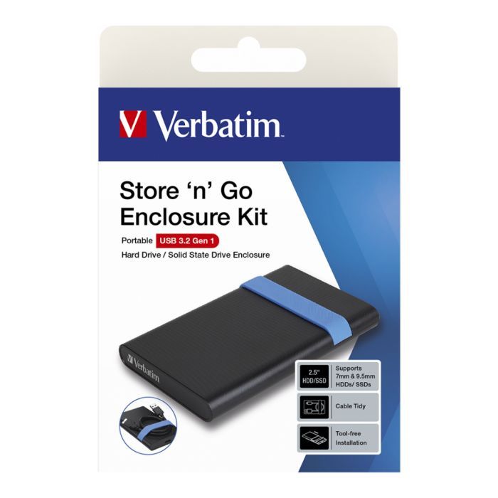 Карман внешний Verbatim SSD\HDD 2.5" USB 3.2 GEN 1-SuperSpeed (53106) изображение 10