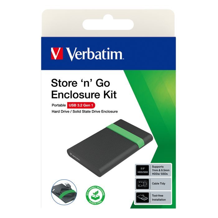 Кишеня зовнішня Verbatim SSD\HDD 2.5" USB 3.2 GEN 1-SuperSpeed (53106) зображення 5