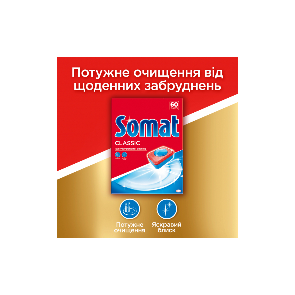 Таблетки для посудомоечных машин Somat Classic 110 шт. (9000101535334) изображение 2