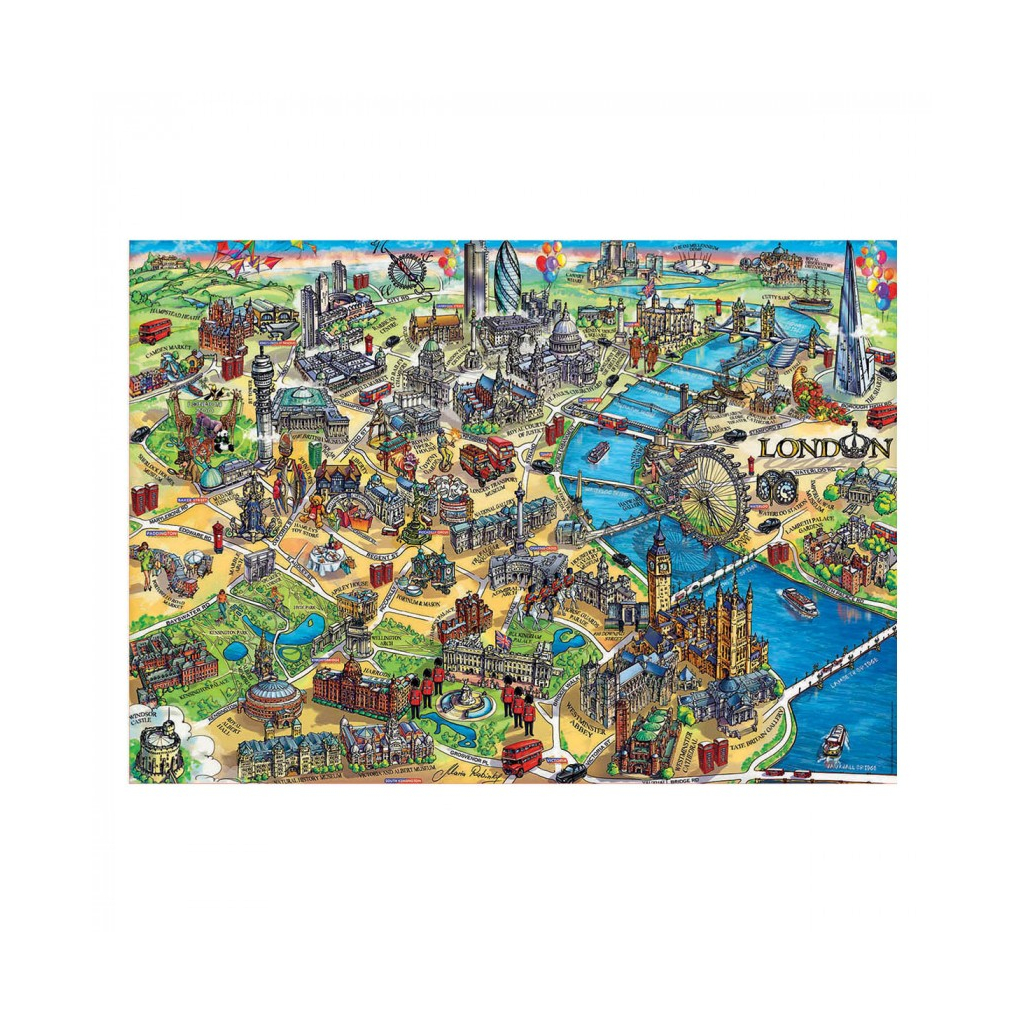 Пазл Educa Карта Лондона 500 элементов (6336989) изображение 2