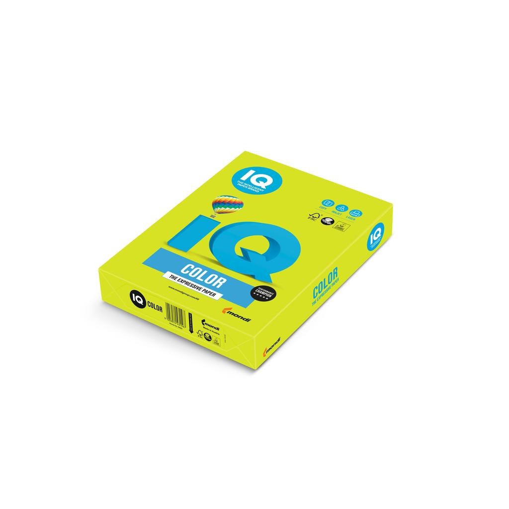 Бумага Mondi IQ color А4 neon, 80g 500sheets, Green (NEOGN/A4/80/IQ)