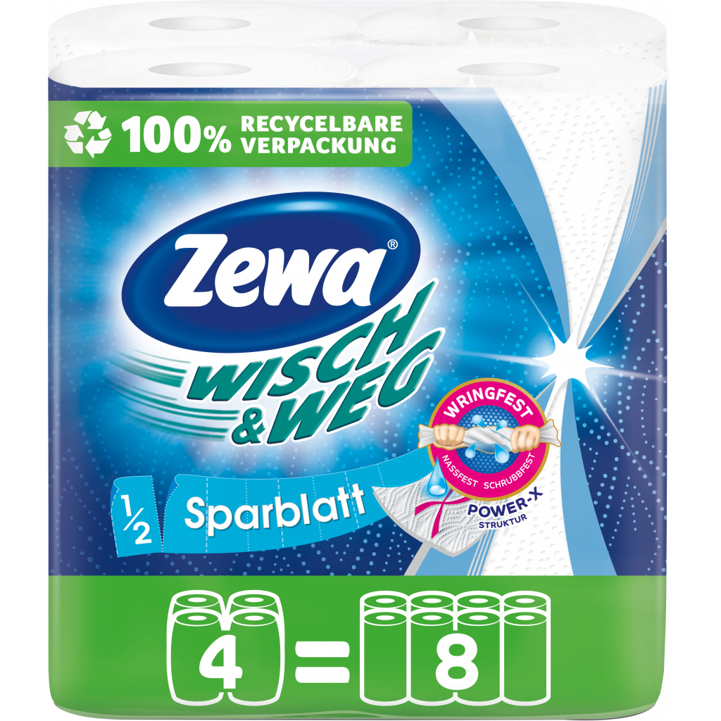 Бумажные полотенца Zewa Wisch & Weg 2 слоя 4 рулона (7322541210841) изображение 2