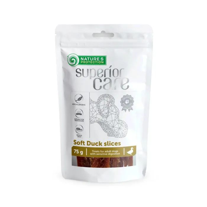 Лакомство для собак Nature's Protection полоски сушеной утки 75 г (SNK46122)