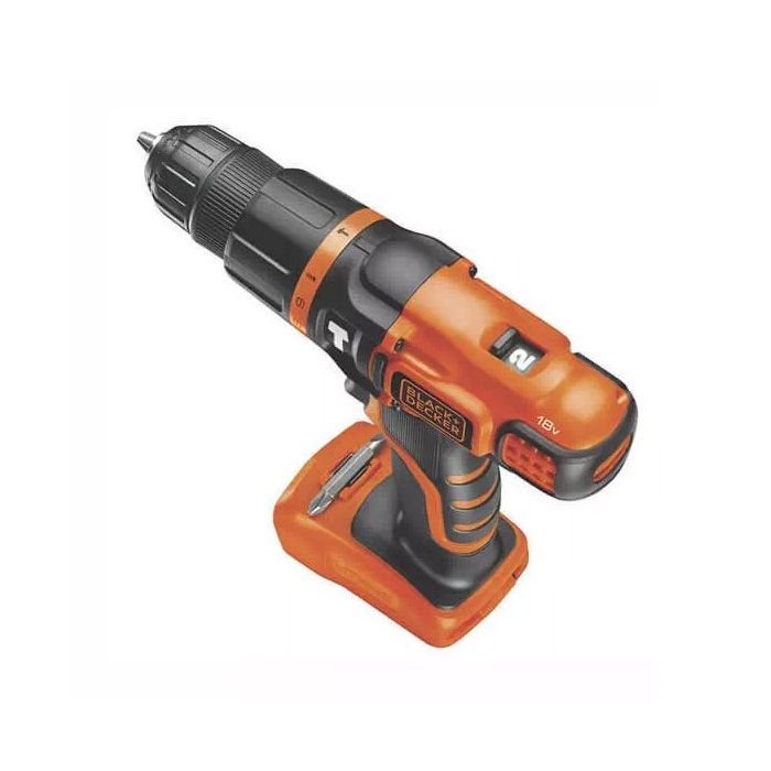 Шуруповерт Black&Decker 18 В, 28 Нм (без АКБ та ЗП) (BDCH188N) зображення 3