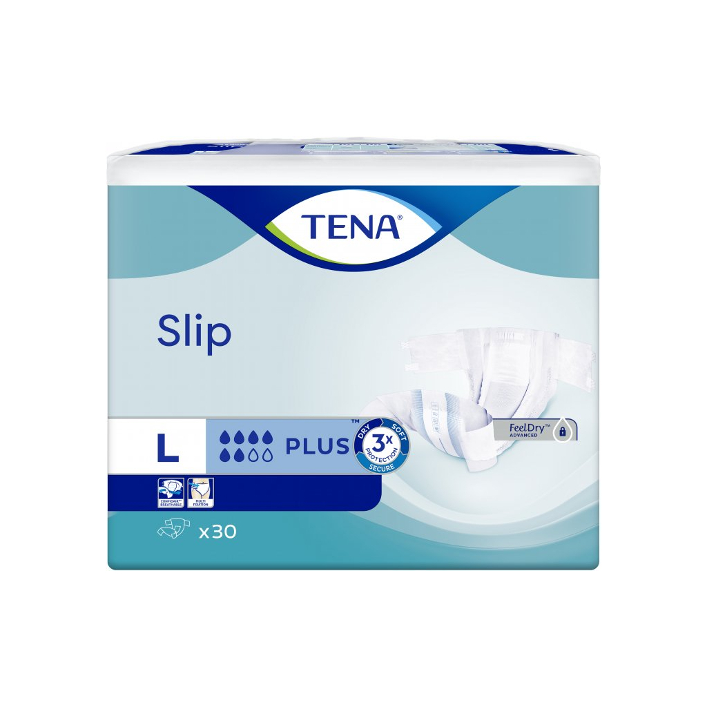 Подгузники для взрослых Tena Slip Plus Large 30 шт (7322541118932) изображение 2