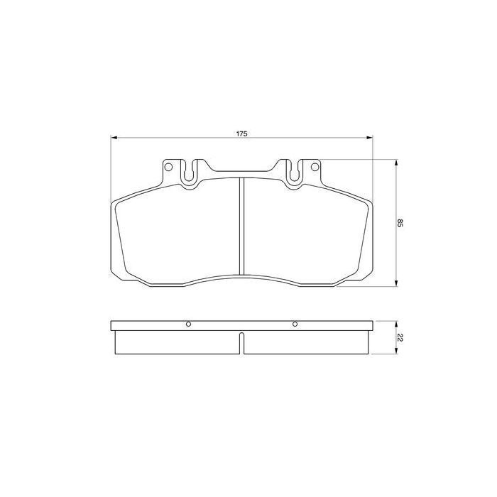 Гальмівні колодки Bosch 0 986 468 350 зображення 2