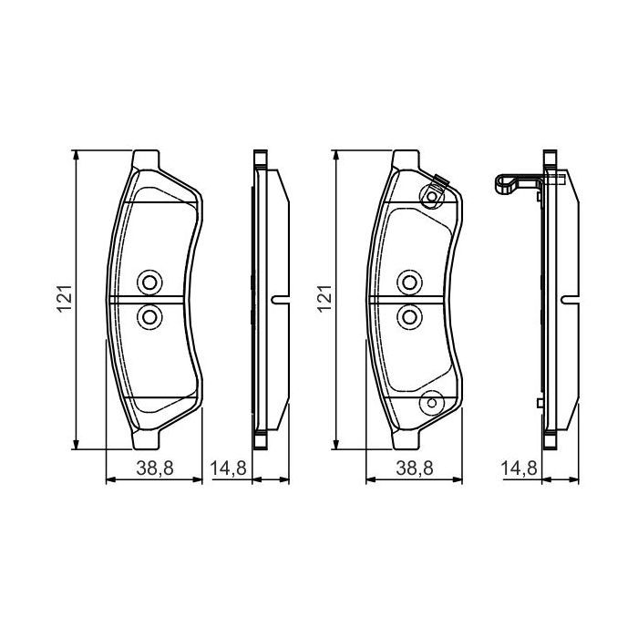 Гальмівні колодки Bosch 0 986 495 168