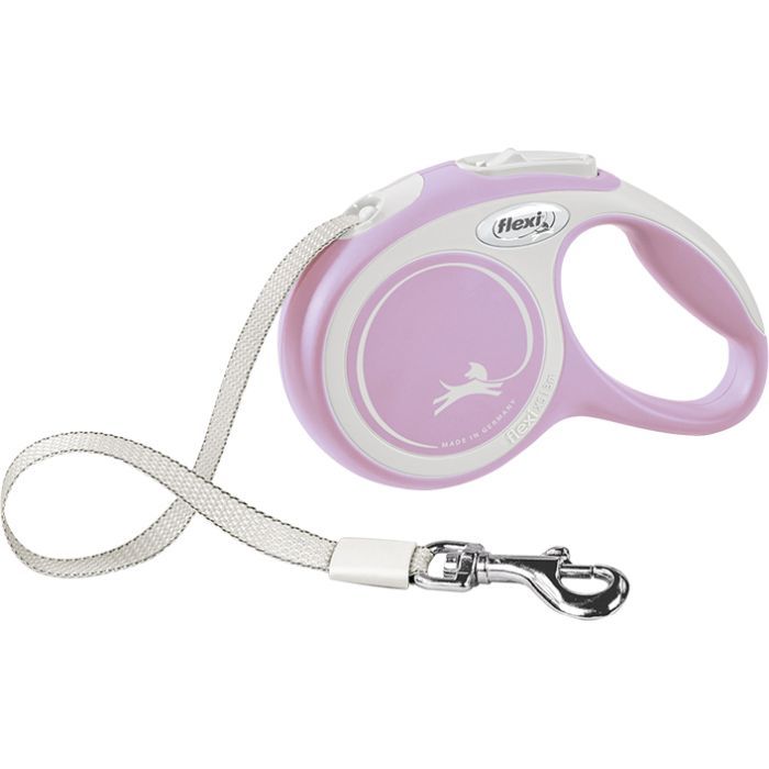 Поводок для собак Flexi New Comfort XS лента 3 м (сиреневый) (4000498043400)