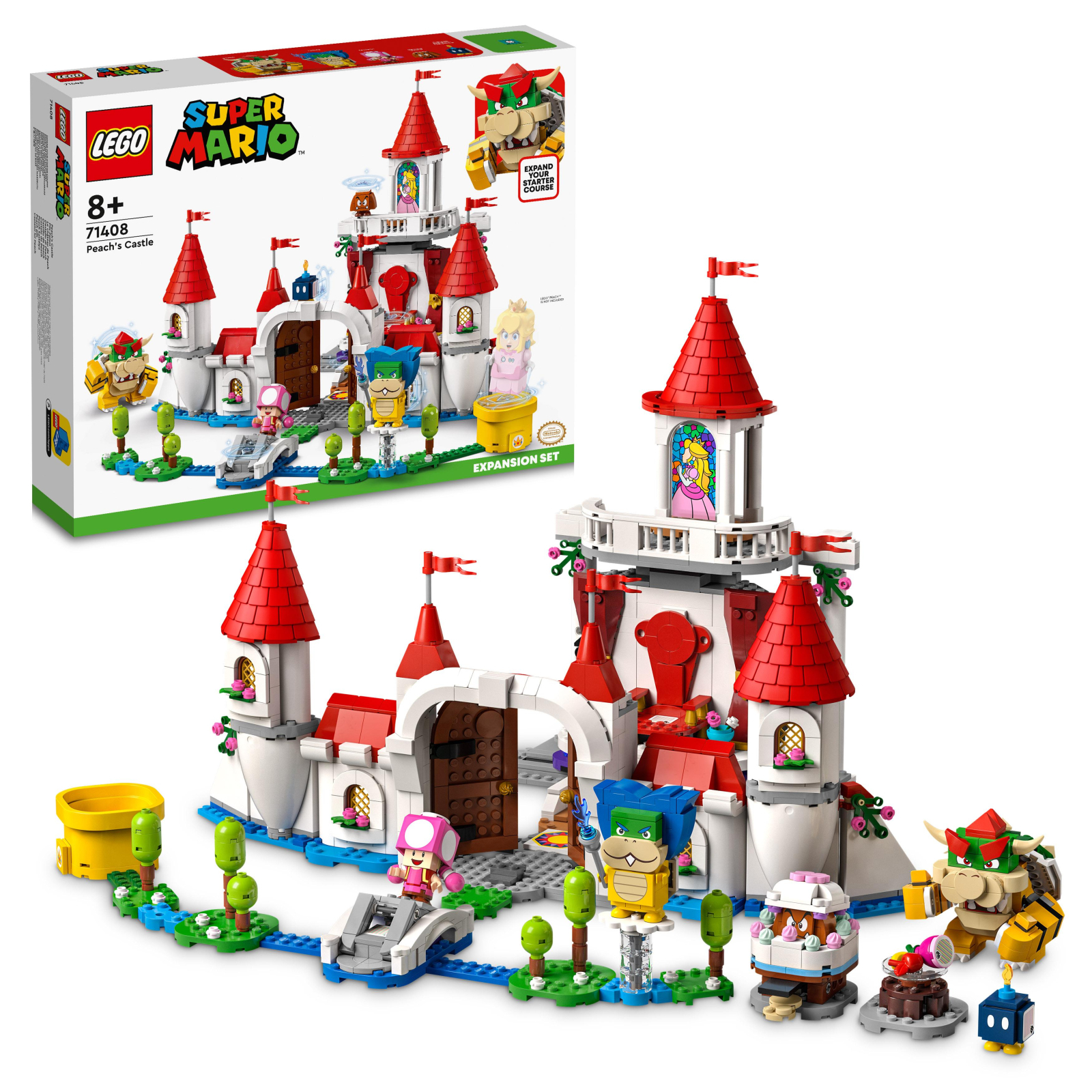Конструктор LEGO Super Mario Дополнительный набор «Замок Персика» (71408) изображение 2