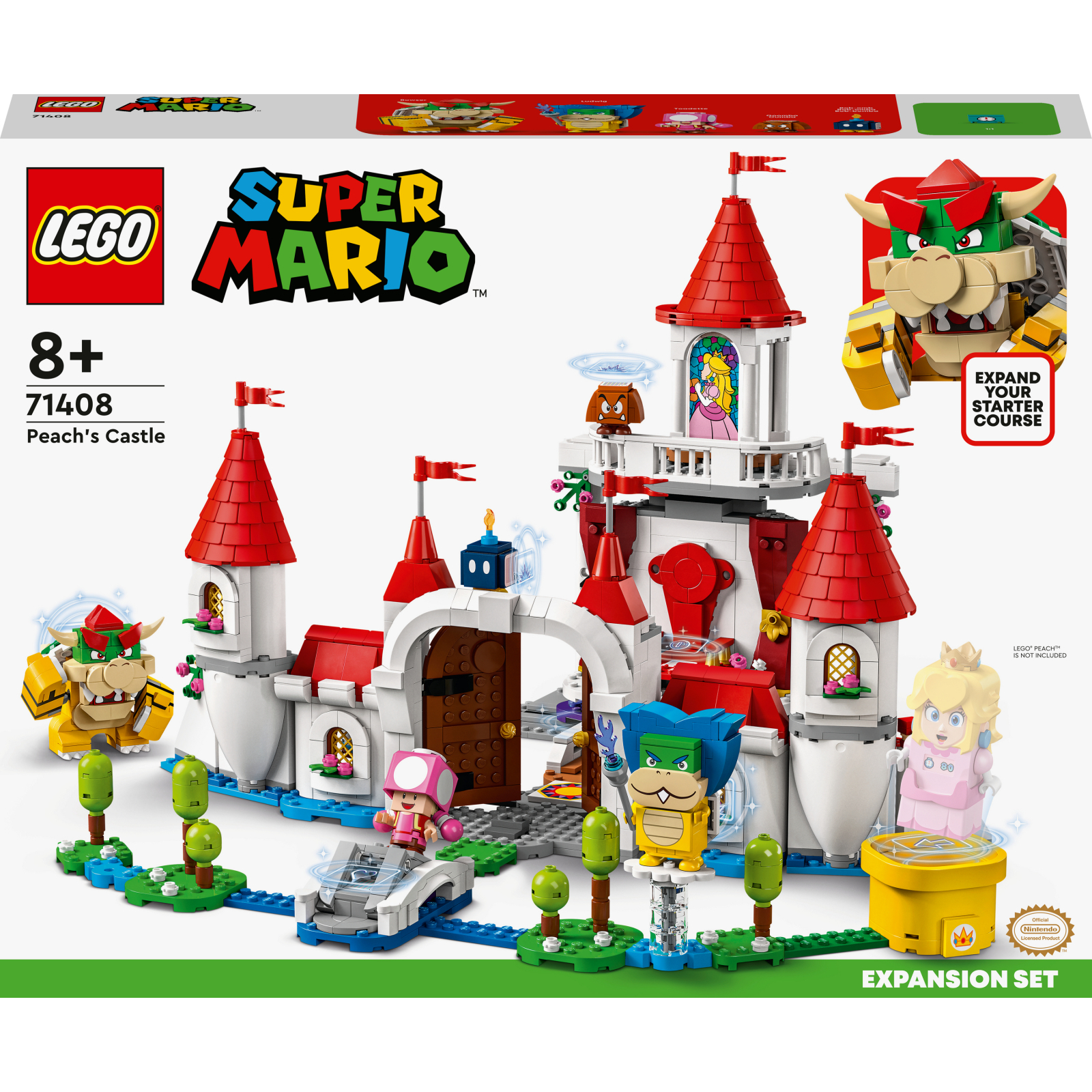 Конструктор LEGO Super Mario Дополнительный набор «Замок Персика» (71408)