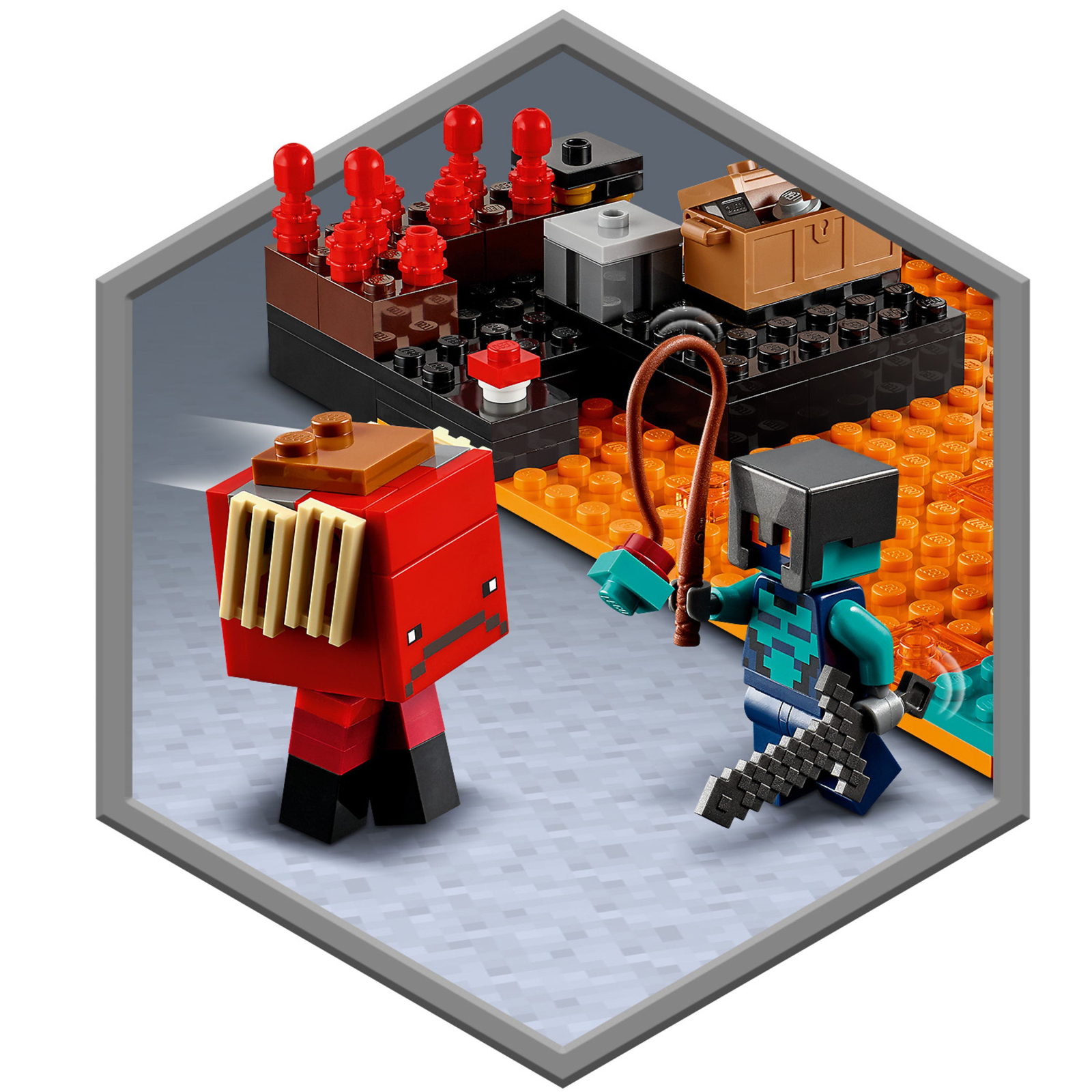 Конструктор LEGO Minecraft Бастион Нижнего мира (21185) изображение 9