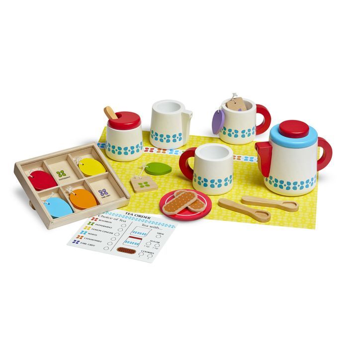 Игровой набор Melissa&Doug Деревянный набор Чайный сервиз (MD19843)