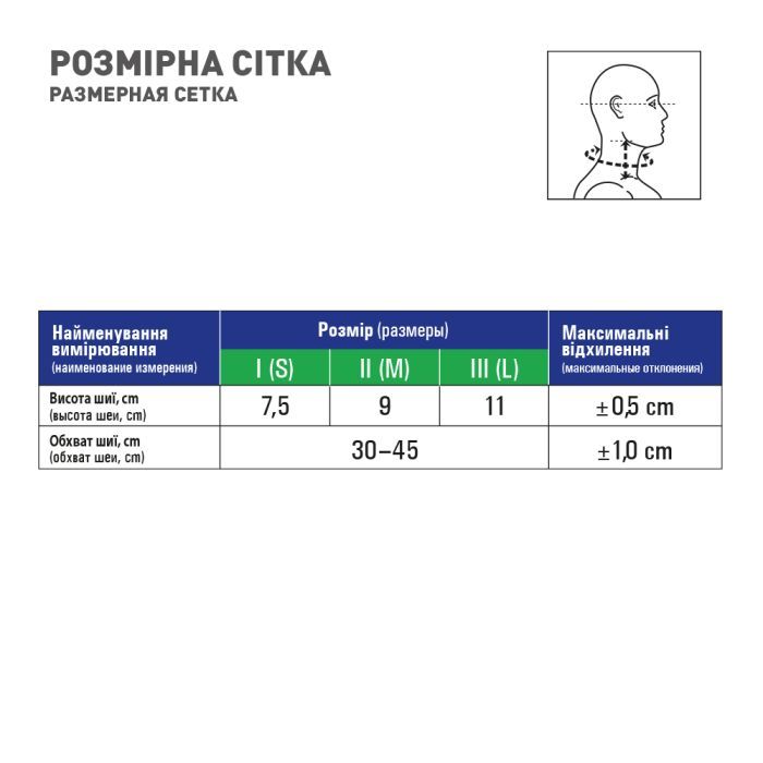 Бандаж MedTextile Бандаж на шийний відділ хребта мякої фіксаціЇ з жорст. (4820137290060) зображення 4