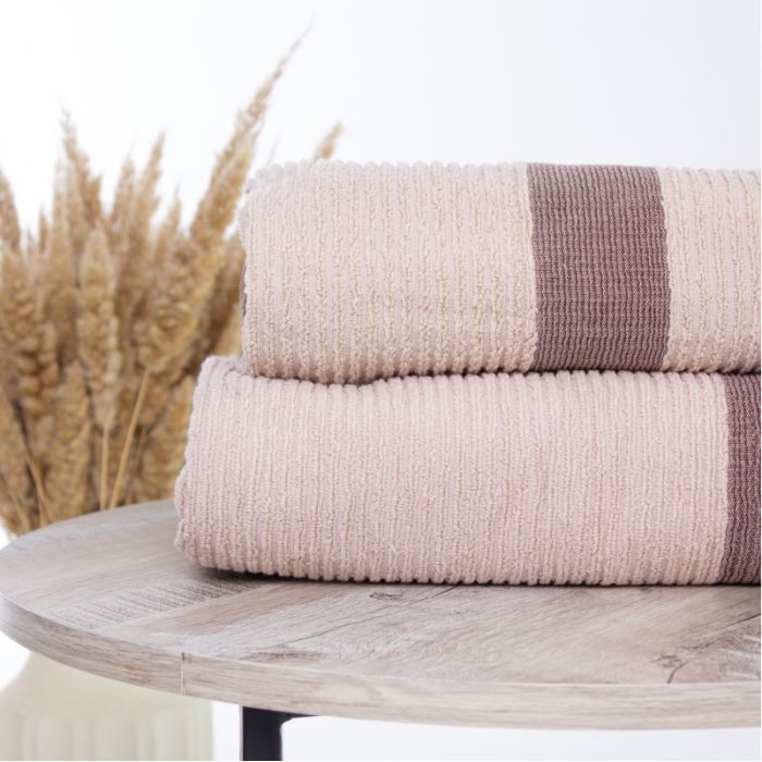Полотенце MirSon Набор банных №107 Elite Luxury Beige 2 шт (2200005613313) изображение 2