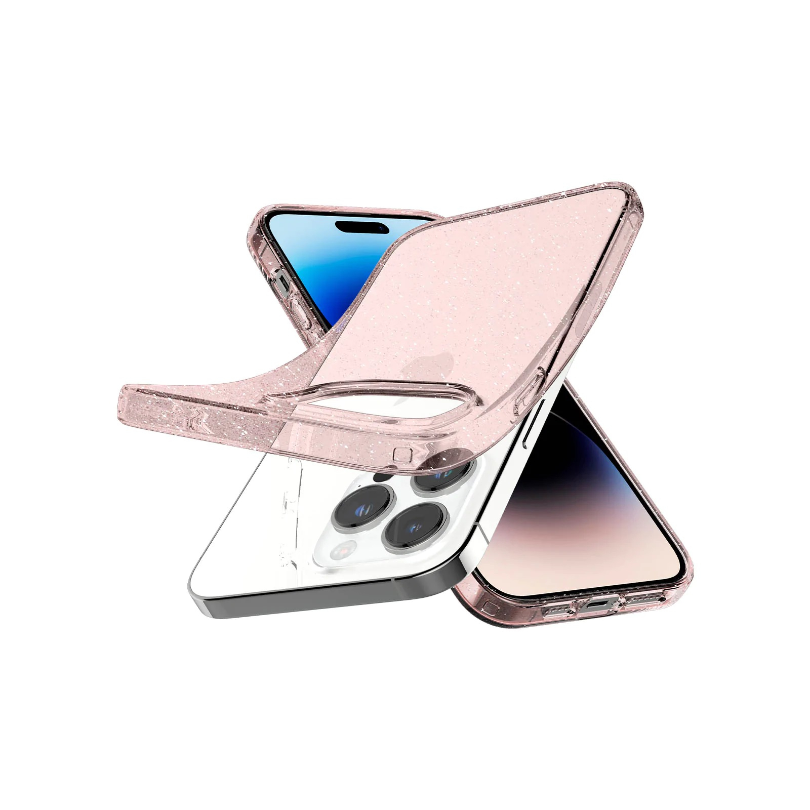 Чехол для мобильного телефона Spigen Apple Iphone 14 Pro Max Liquid Crystal Glitter, Rose Quartz (ACS04811) изображение 4