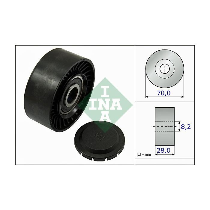 Ролик натягувача ременя INA 532 0468 10