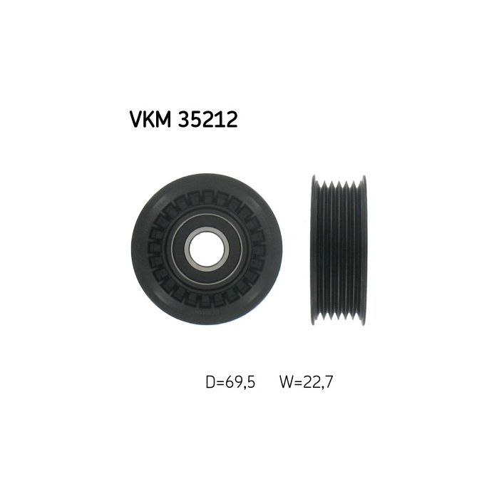Ролик натягувача ременя SKF VKM 35212