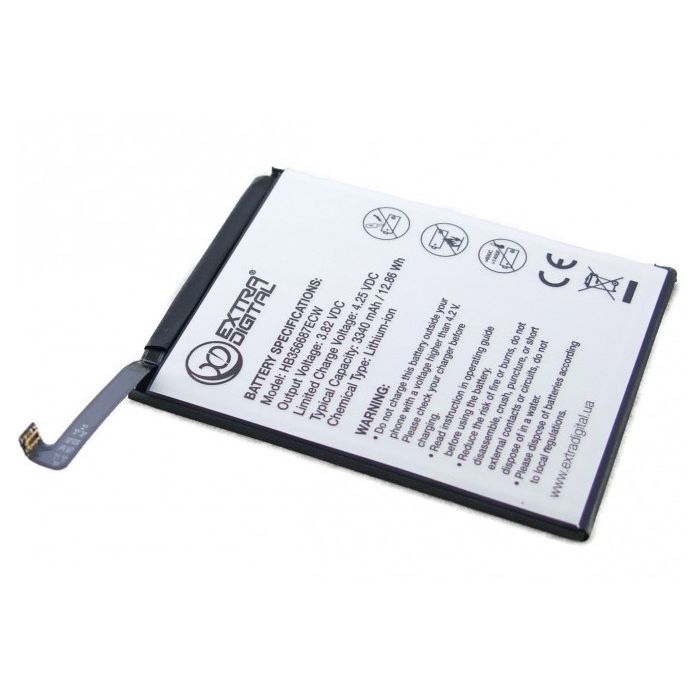 Аккумуляторная батарея Extradigital Huawei P Smart Plus HB356687ECW 3340 mAh (BMH6496) изображение 2