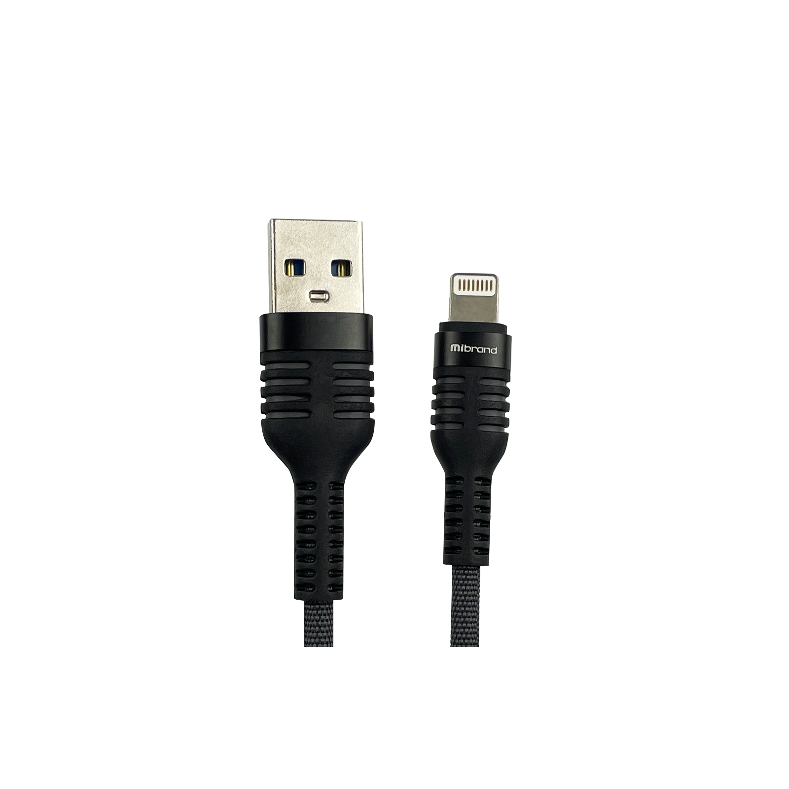 Дата кабель USB 2.0 AM to Lightning 1.0m MI-13 2A Black-Gray Mibrand (MIDC/13LBG)