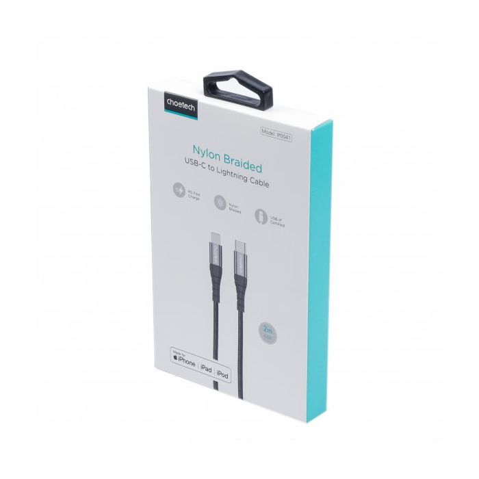 Дата кабель USB-C to Lightning 2.0m MFI Choetech (IP0041-BK) изображение 11
