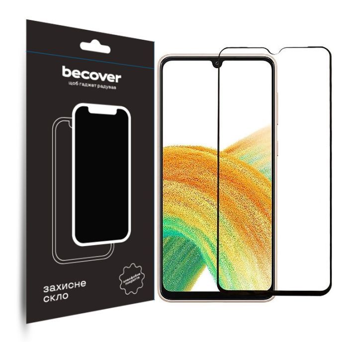 Стекло защитное BeCover Samsung Galaxy A34 5G SM-A346 Black (708840)
