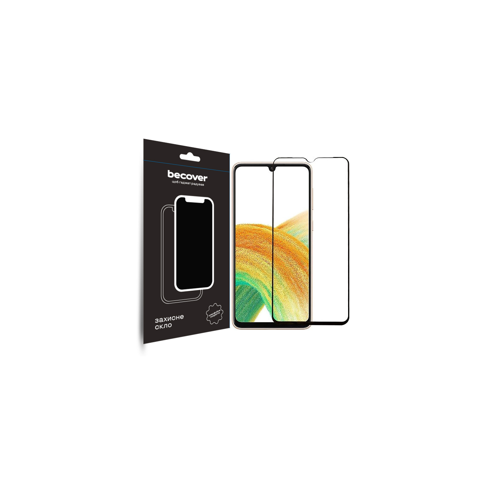 Стекло защитное BeCover Samsung Galaxy A34 5G SM-A346 Black (708840)