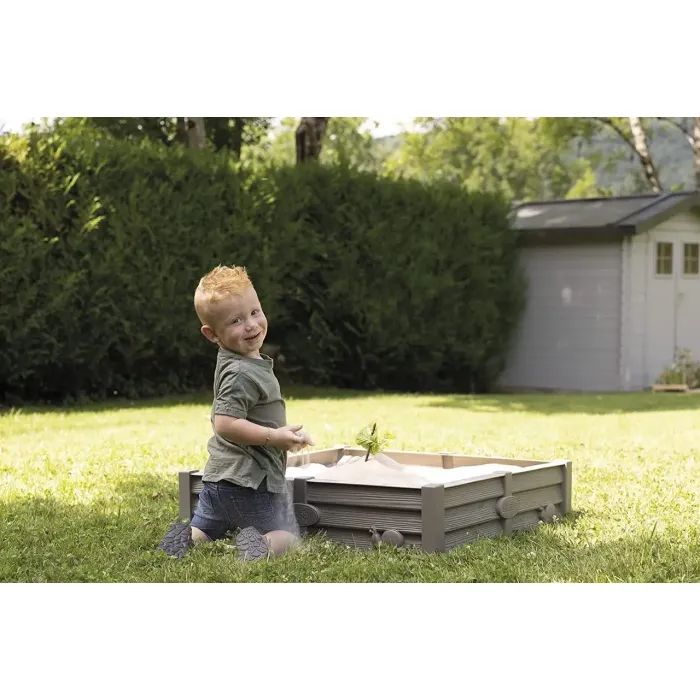 Песочница Smoby грядка 2 в 1, 76x76 см (850208) изображение 3