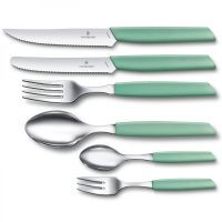 Кухонный нож Victorinox Swiss Modern TomatoSausage 11см Mint (6.9006.11W41) изображение 2