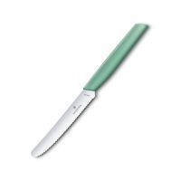 Кухонный нож Victorinox Swiss Modern TomatoSausage 11см Mint (6.9006.11W41) изображение 3