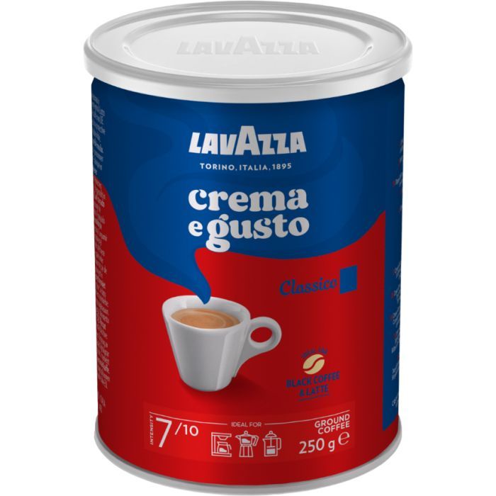Кофе Lavazza Crema&Gusto молотый 250 г ж/б (8000070038820/8000070038158)