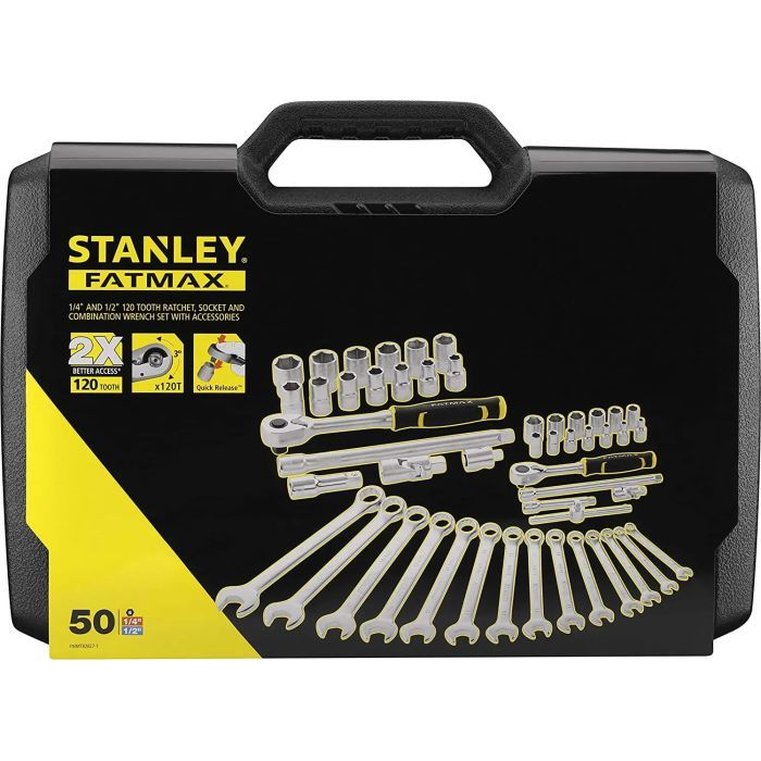 Набор инструментов Stanley FatMax, 1/4, 1/2, 50 шт. (FMMT82827-1) изображение 3