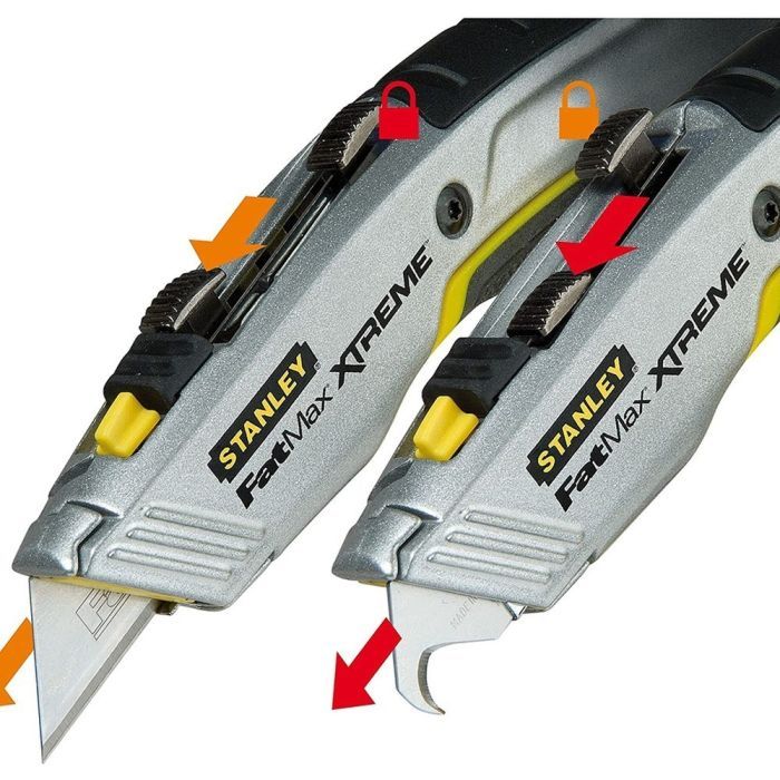 Нож монтажный Stanley FatMax Xtreme с двумя выдвижными лезвиями, L=180мм. (0-10-789) изображение 6