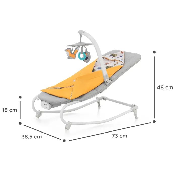 Кресло-качалка Kinderkraft шезлон Felio 2 Forest Yellow (5902533921102) изображение 12