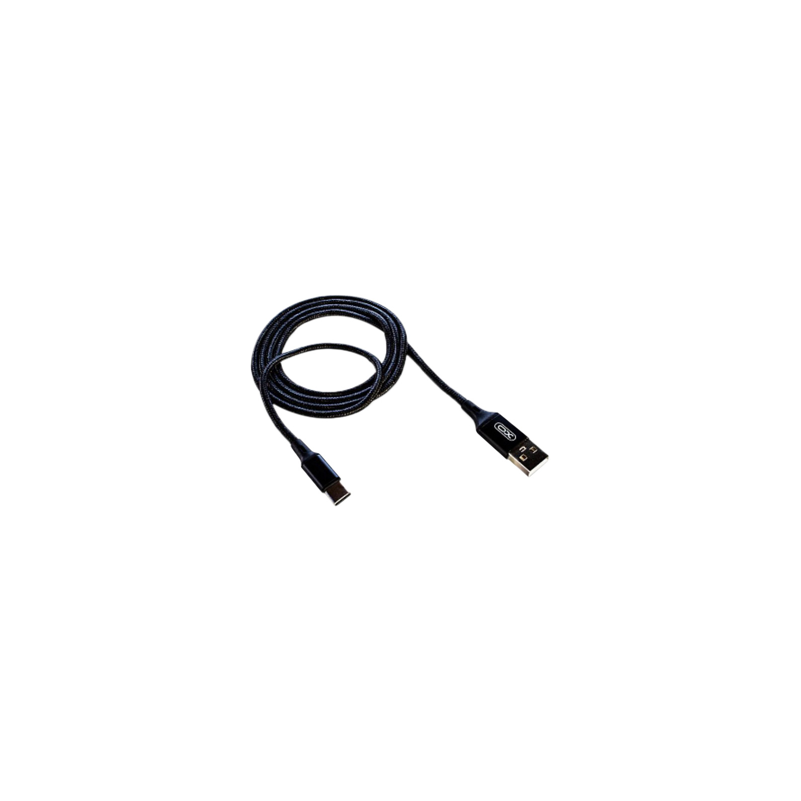 Дата кабель USB 2.0 AM to Type-C 2.0m NB143 Braided Black XO (XO-NB143C2-BK) зображення 2