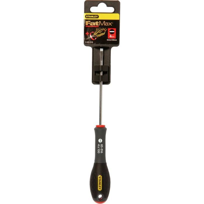 Отвертка Stanley FatMax, шлиц SL4х100мм, расширяющееся жало. (0-65-016) изображение 2
