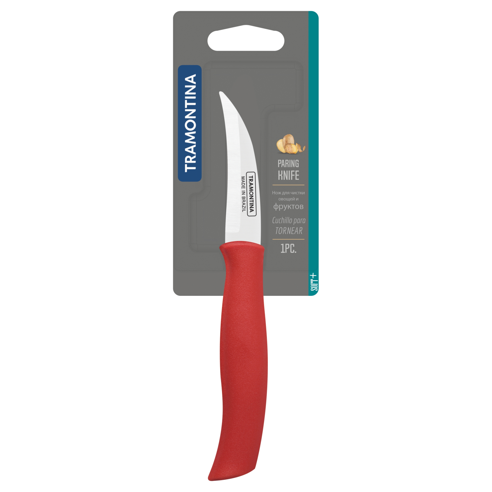 Кухонный нож Tramontina Soft Plus Red 76 мм (23659/173) изображение 5