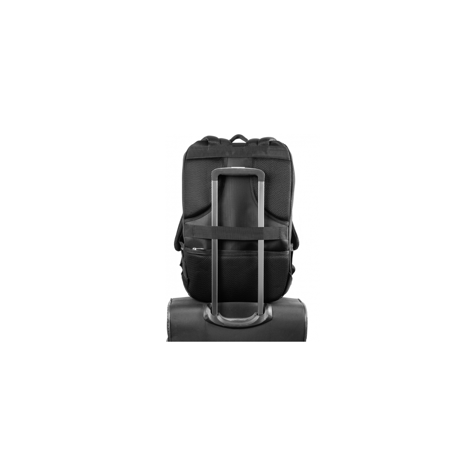 Рюкзак школьный Optima 18.5" USB Anti-Theft унисекс 0.7 кг 16-25 л Черный (O96917-01) изображение 9