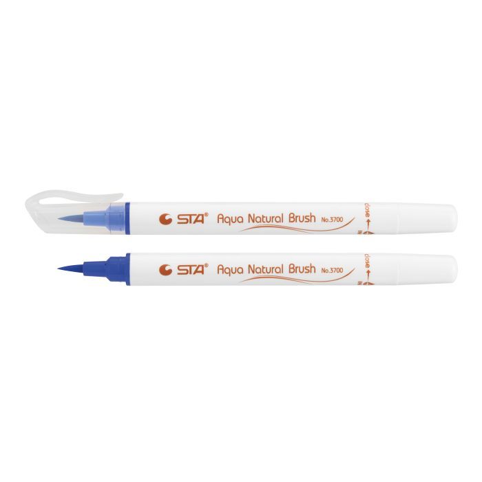Художественный маркер STA кисточка акварельная AQUA NATURAL BRUSH 3700, Napoleon синий (STA3700-30)