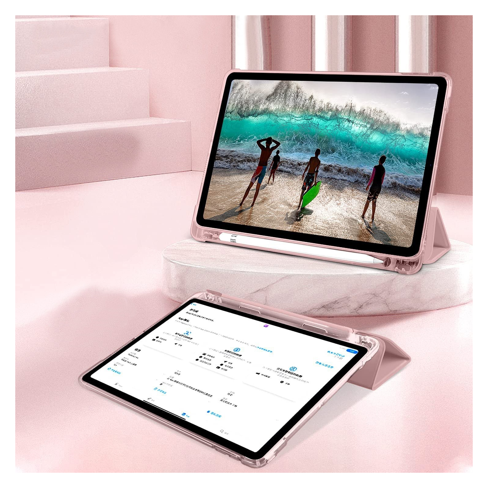 Чехол для планшета BeCover Soft Edge TPU mount Apple Pencil Apple iPad 10.9" 2022 Pink (708493) изображение 4