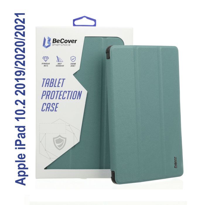 Чехол для планшета BeCover Tri Fold Soft TPU mount Apple Pencil Apple iPad 10.2 2019/2020/2021 Light Blue (706747)