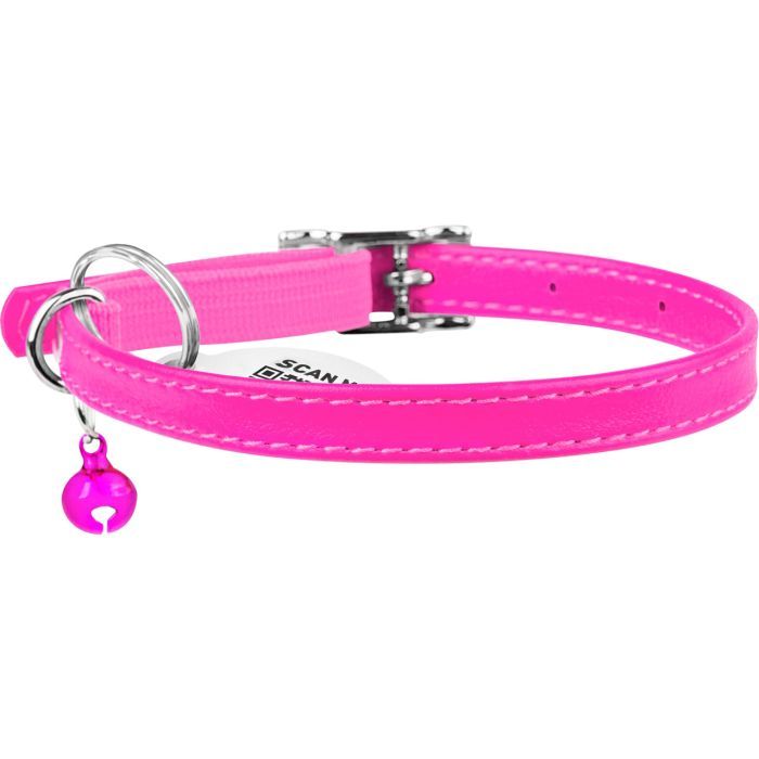 Ошейник для животных WAUDOG Glamour с QR паспортом Д 22-30 см голубой (32482) изображение 2